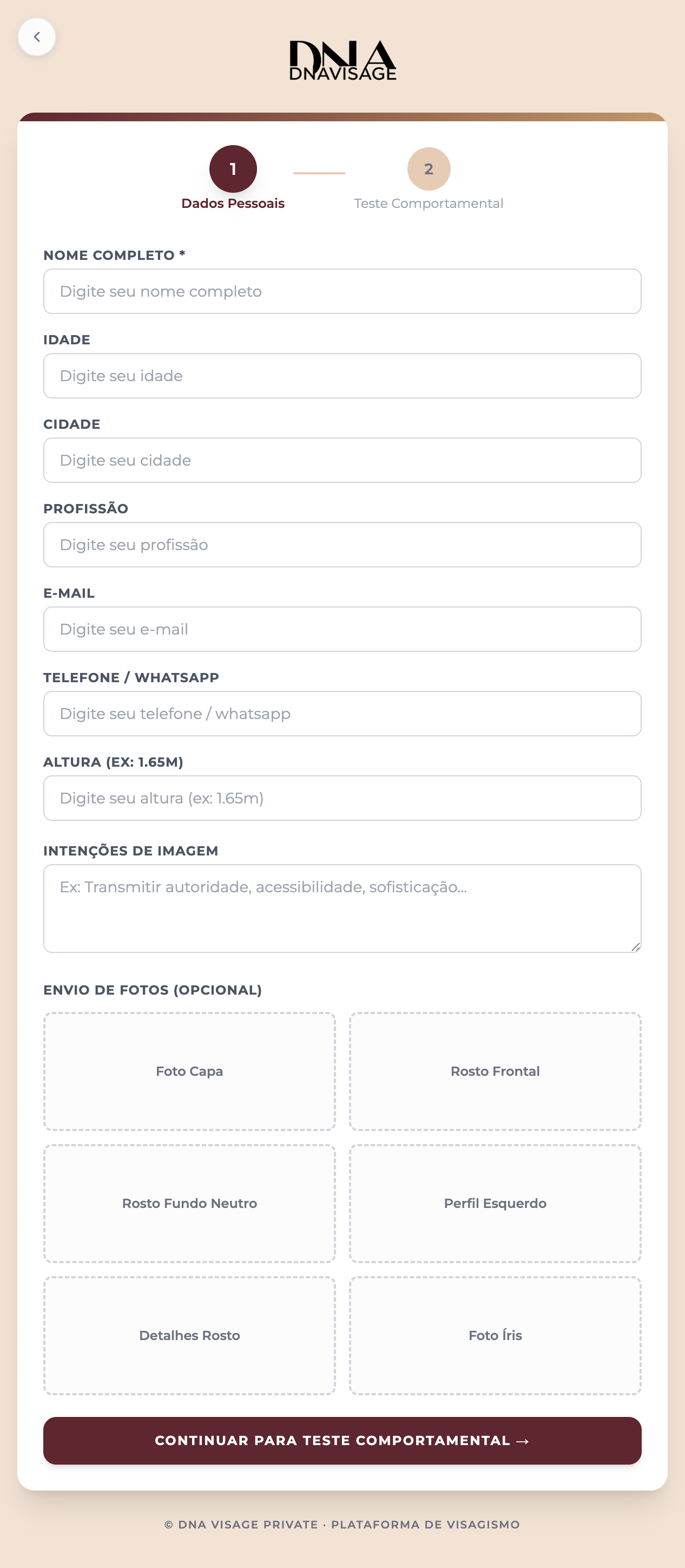 Cadastro de Cliente