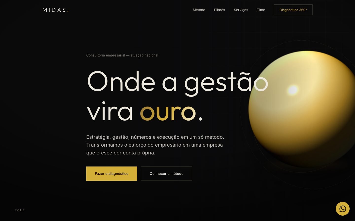 Midas Consultorias, site de alta gestão para consultoria empresarial